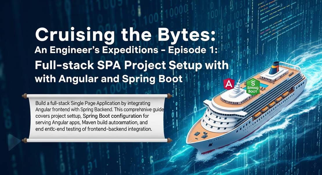 Cruising the Bytes: An Engineer’s Expeditions - Episode 1: Full-stack SPA Project Setup with Angular and Spring Boot